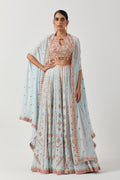 High Waist Sharara With Cape